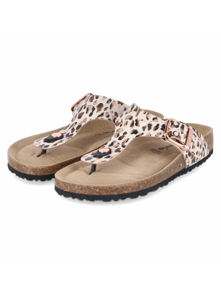 Zehentrenner in beige