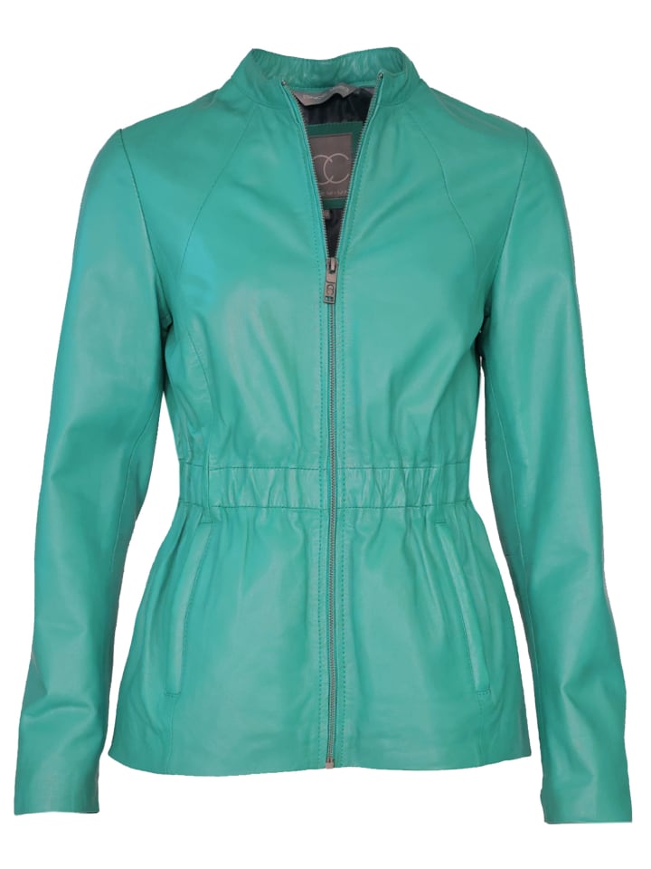 Lederjacke 3102223 in deep turquoise