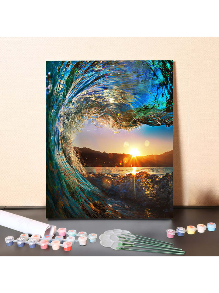 DIY Malen nach Zahlen Set-"Die Sonnenwelle"  