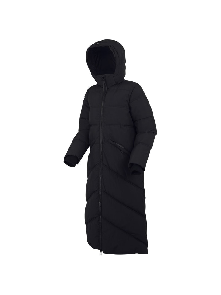 Wintermantel Ujeane mit abnehmbarer Kapuze in schwarz