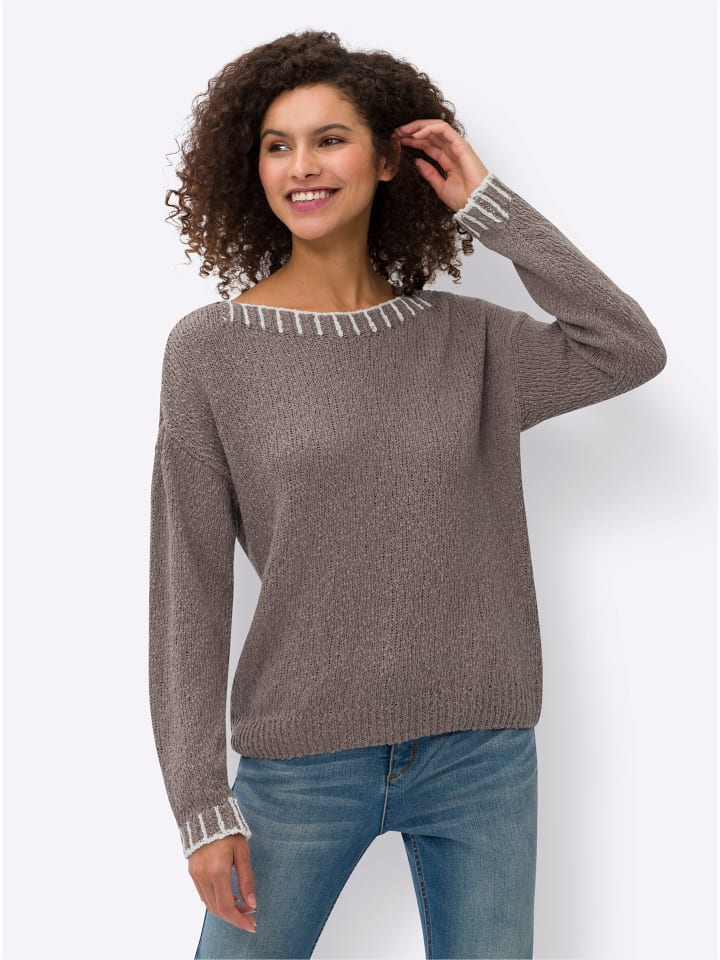 Pullover in taupe