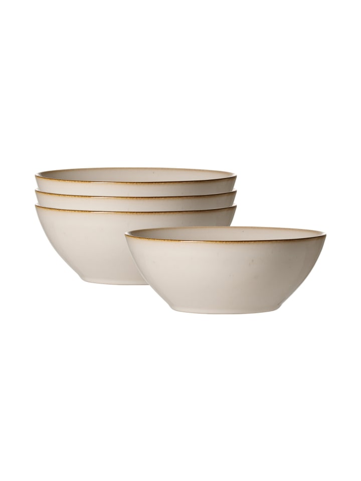 4er Set Schalen Olivia in Beige ø 19,5 cm