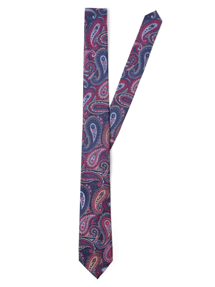 Seide in bordeaux marine - 0003
