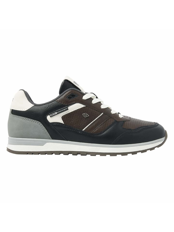 Sneaker Classor in schwarz/dunkelbraun/weiss/grau