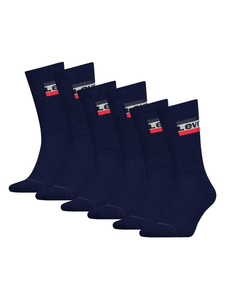 Socken 6er Pack in Blau