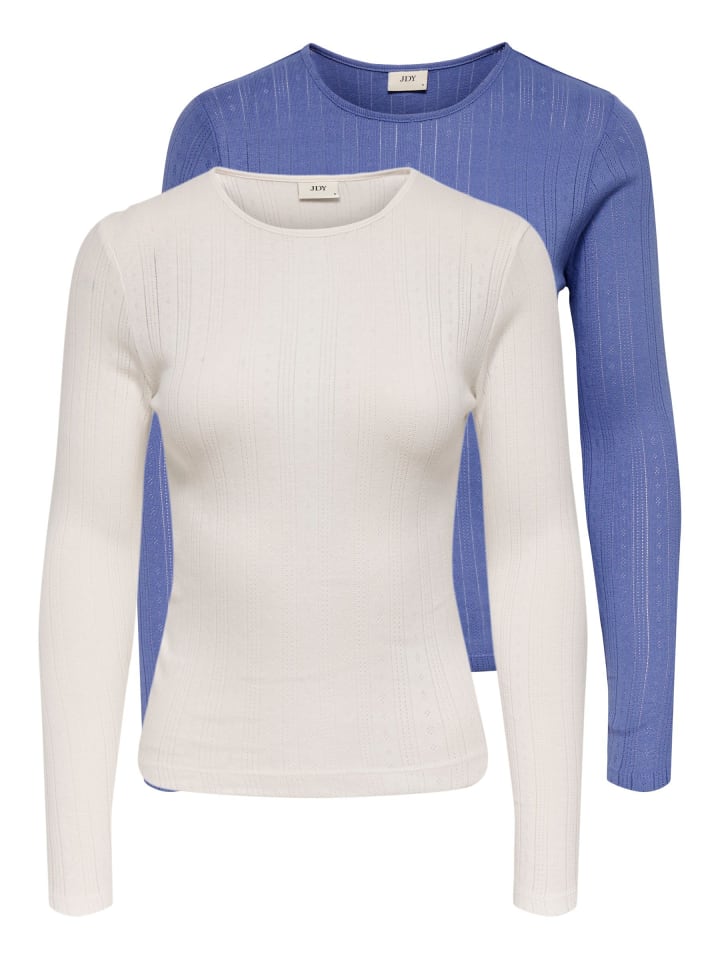 2er-Pack Top in Bleached Denim