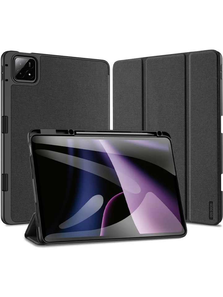 Klapphülle mit Stifthalter kompatibel mit Xiaomi Pad 6S Pro in Schwarz