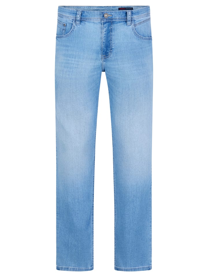 5-Pocket Jeans PIPE Saddle Stitch in light blue use