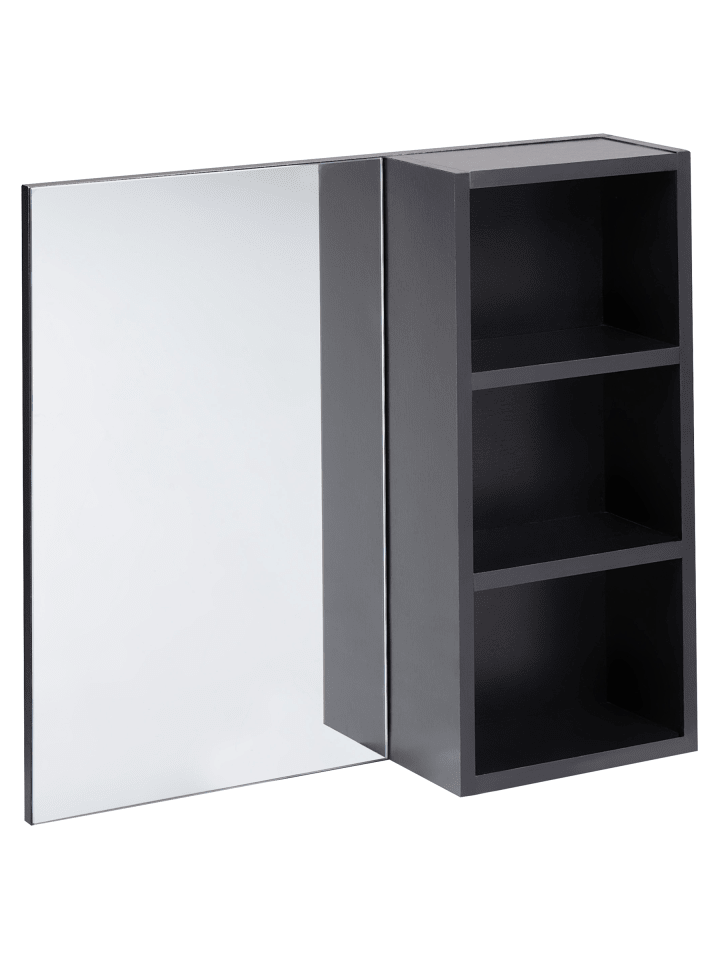 Bad-Spiegelschrank JOINVILLE in Schwarz - (W) 60 x (H) 54 x (L) 14 cm