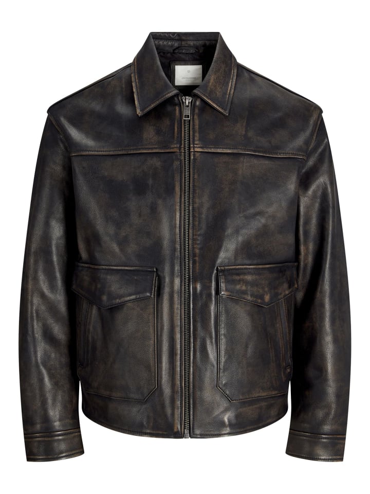 Lederjacke in Brown Stone