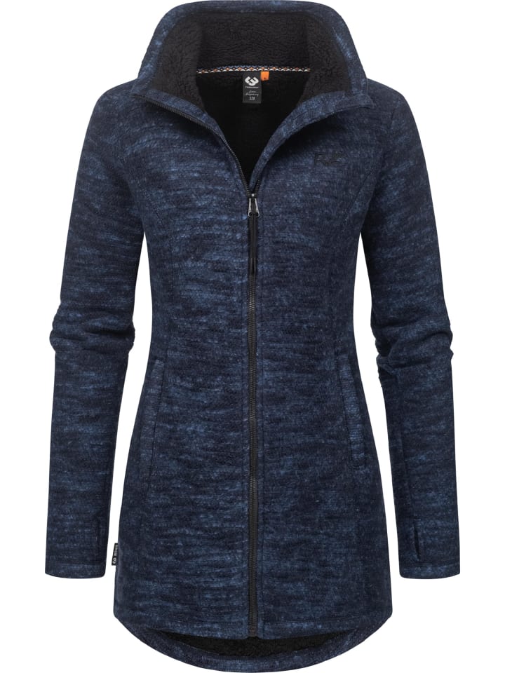 Strickjacke Miram Melange in Navy