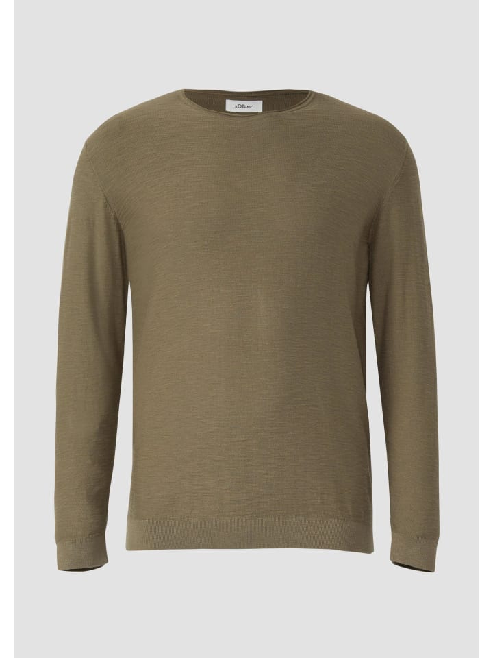 Strickpullover  in  7853_olivgrün