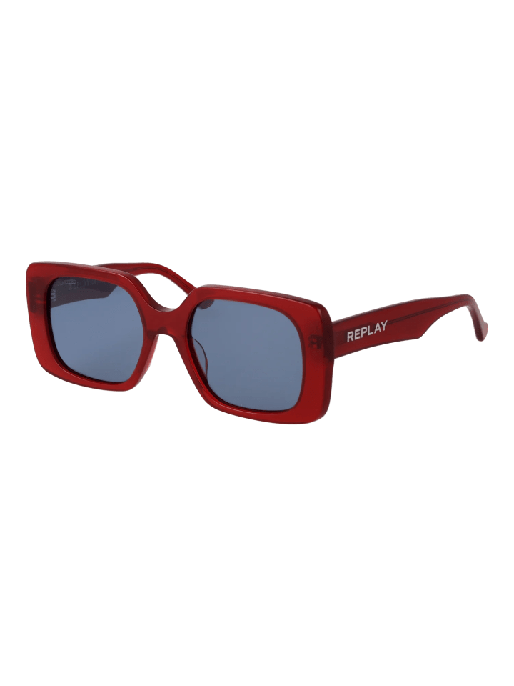 Frauen Sonnenbrille Quadratisch Rot