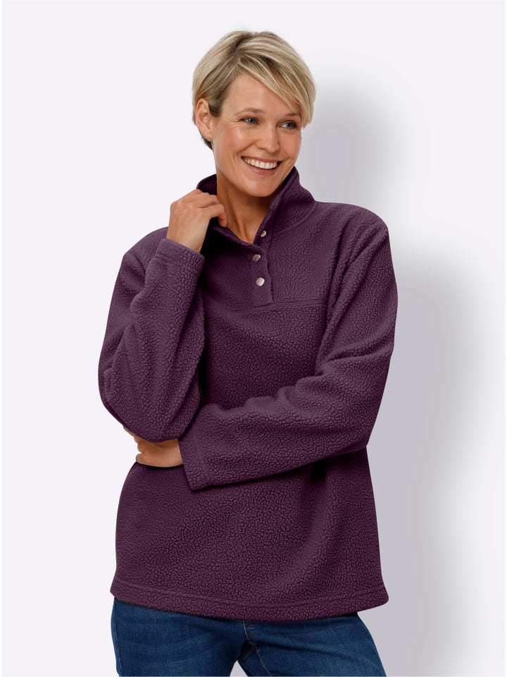 Fleece-Shirt in traube