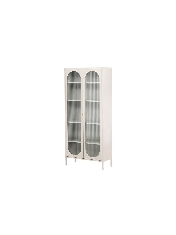 Vitrinenschrank Lima Beige 80 x 35 cm