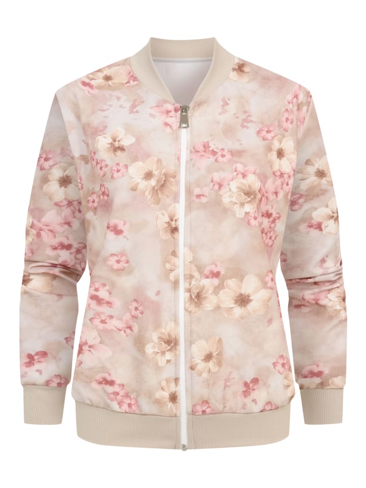 Bombers - Blouson in beige/rose