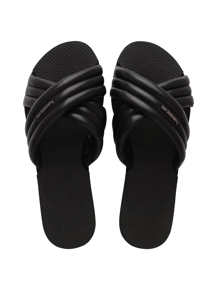 Flache Slipper-Sandale „You Nyc FC“ Schwarz
