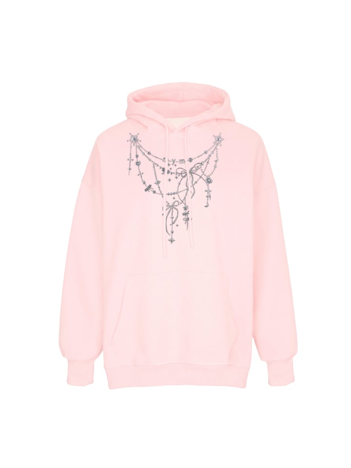 Women Hoodie in Light Rose