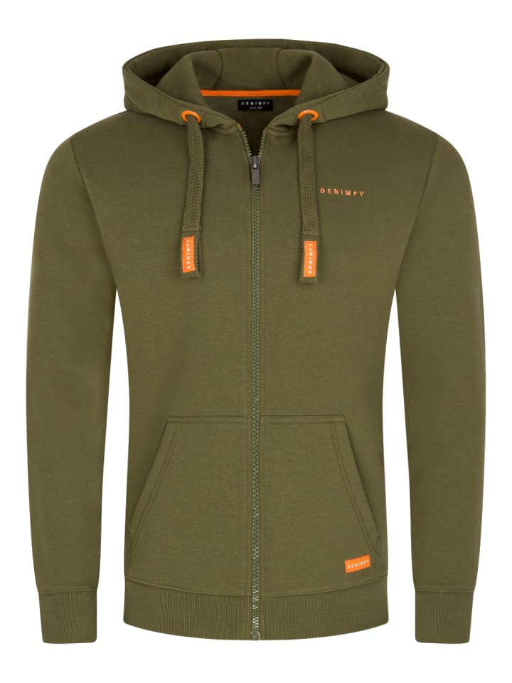 Sweatjacke DFLeo in Oliv