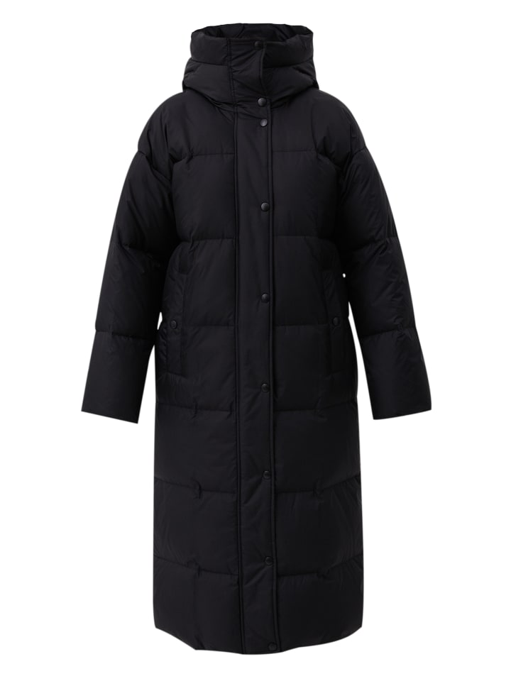Daunenmantel Federleicht in black