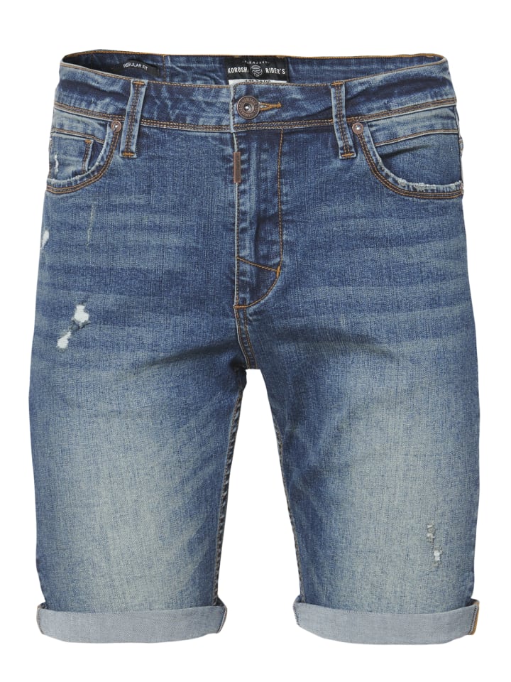 Bermuda Cowboy Strecth Regular Fit in blau