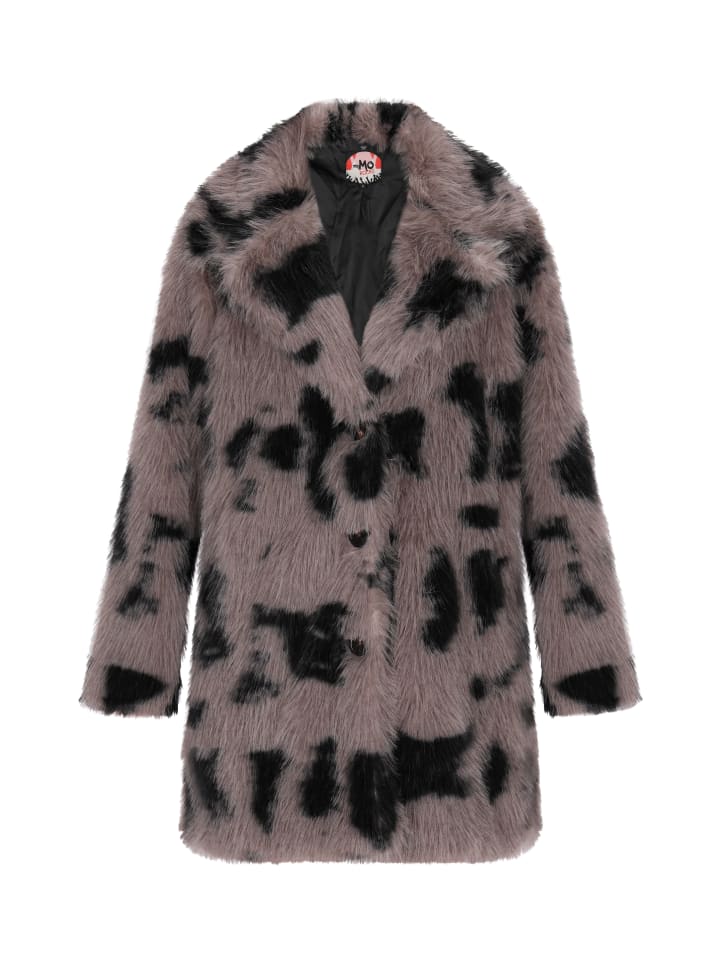 Damen Coat in Grau Schwarz