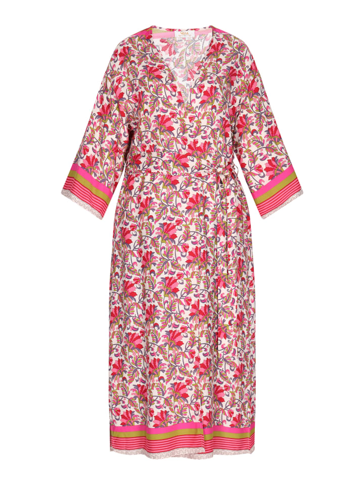 Women Kimono in red multicolor