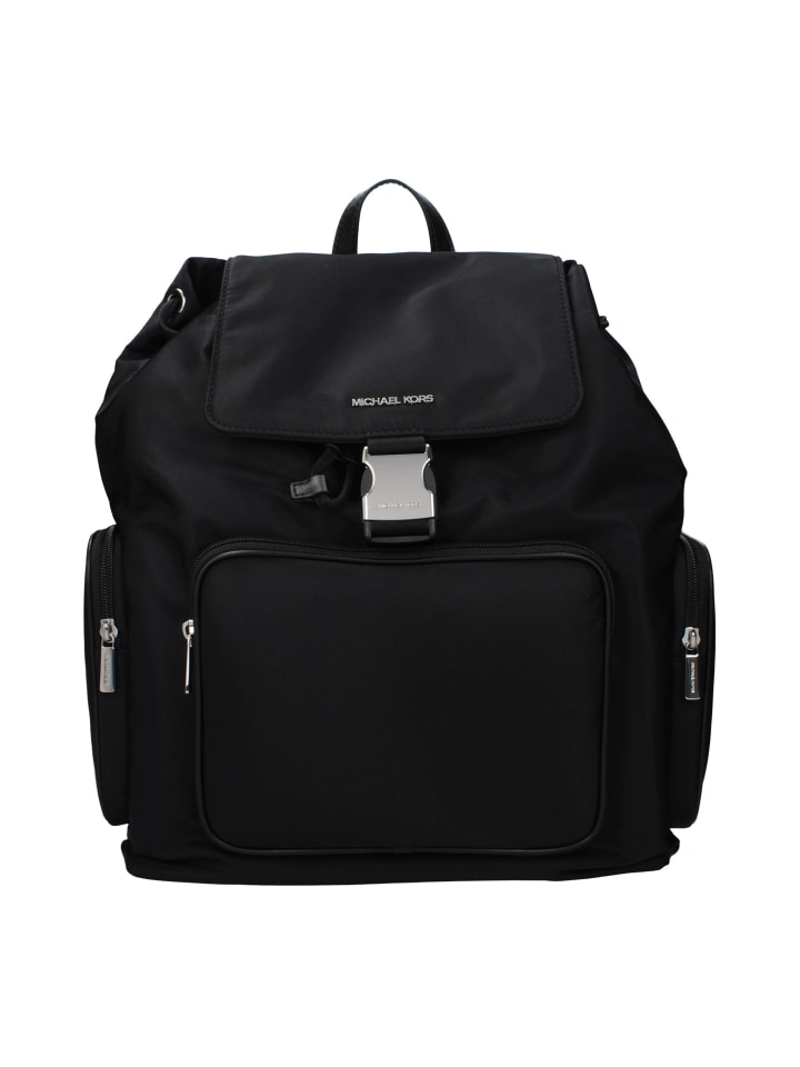 Schwarz Stoff Rucksack