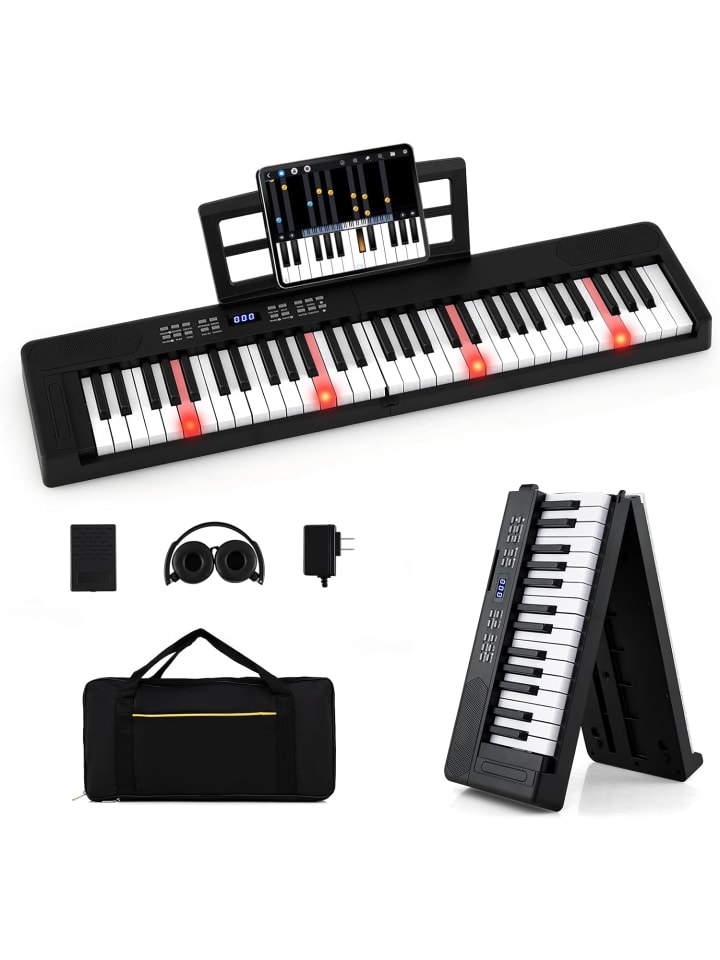 Keyboard Piano 61 Tasten in Schwarz