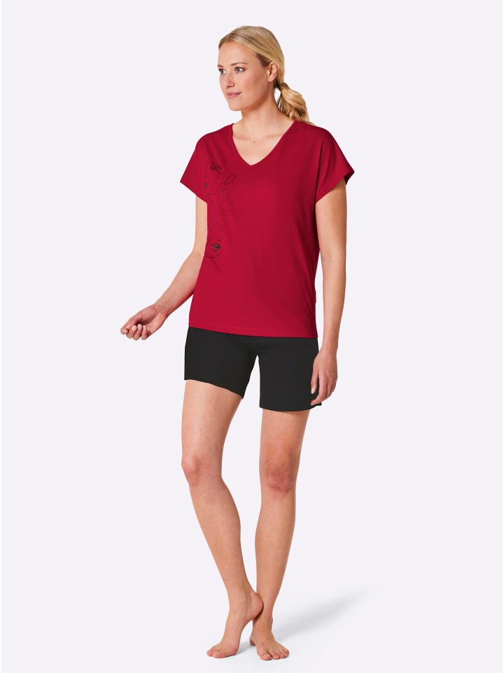 Shorty in rot-schwarz