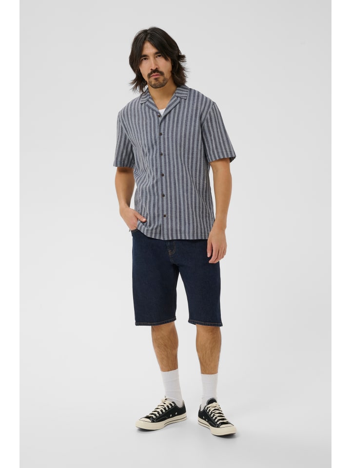 Kurzarmhemd MAbrayden Gerade Passform in Dark Navy