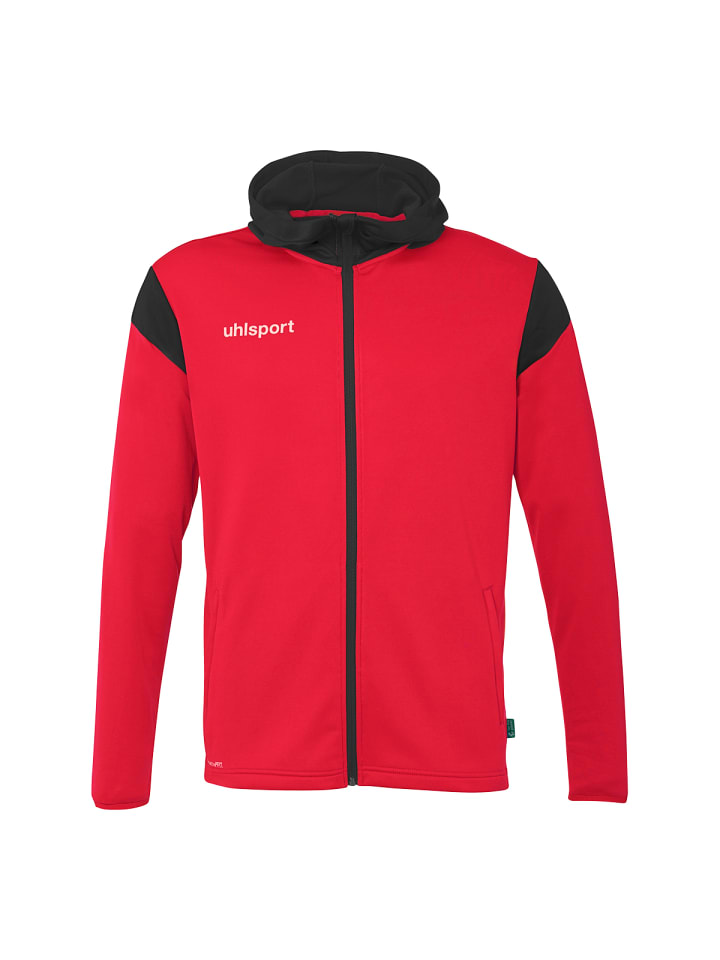 Kapuzenjacke Squad 27 Track Hood Kids in rot/schwarz