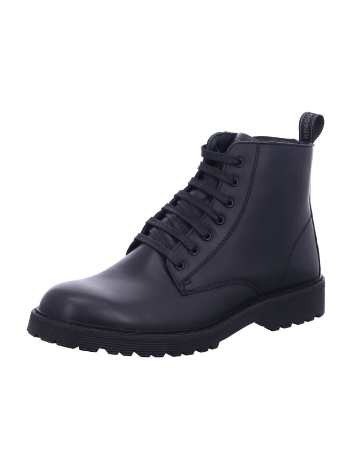 Herren- Stiefel/ Boots ungefüttert UOMO CLINT in Schwarz