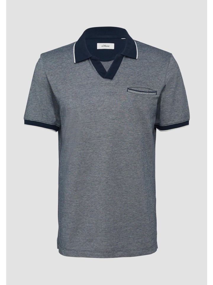 Polo-Shirt  in  58W2_tiefblau