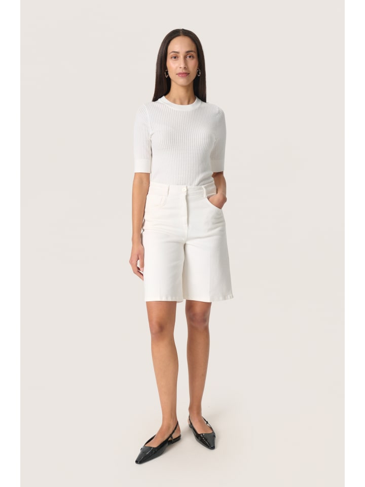 Langarm-Shirt SLSpina Gerade Passform in Broken White
