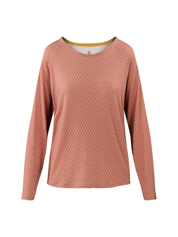Tina Long Sleeve Top Thousand Leaves in Altrosa