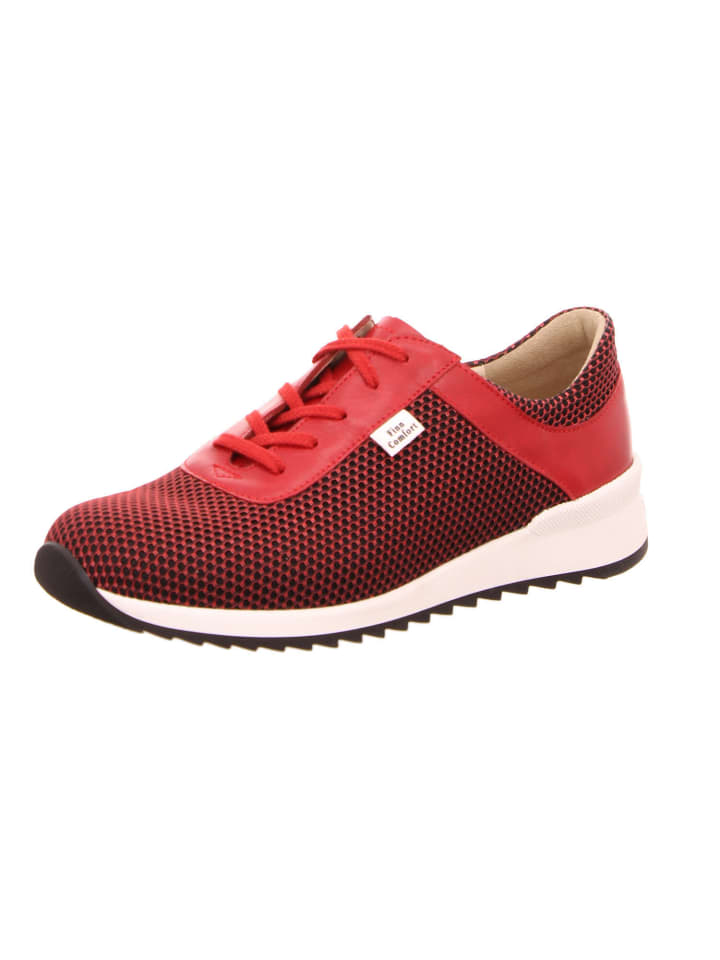 Komfort Schnürschuh in rot