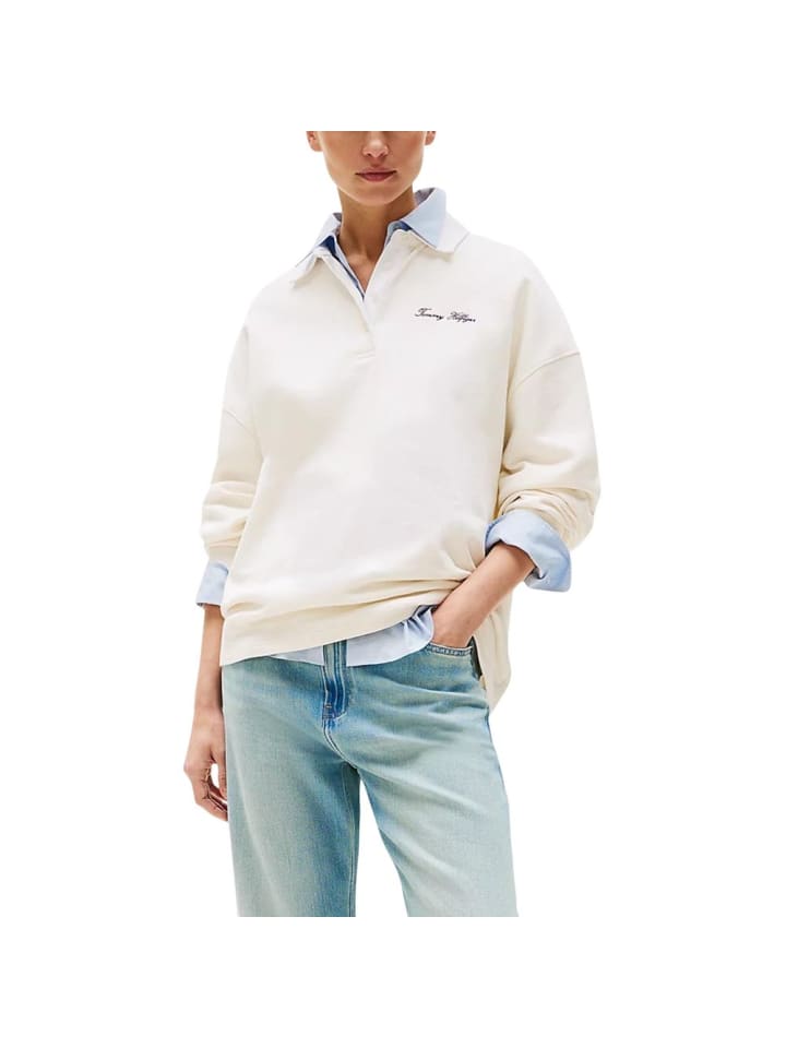Beige Polyamid Sweatshirt