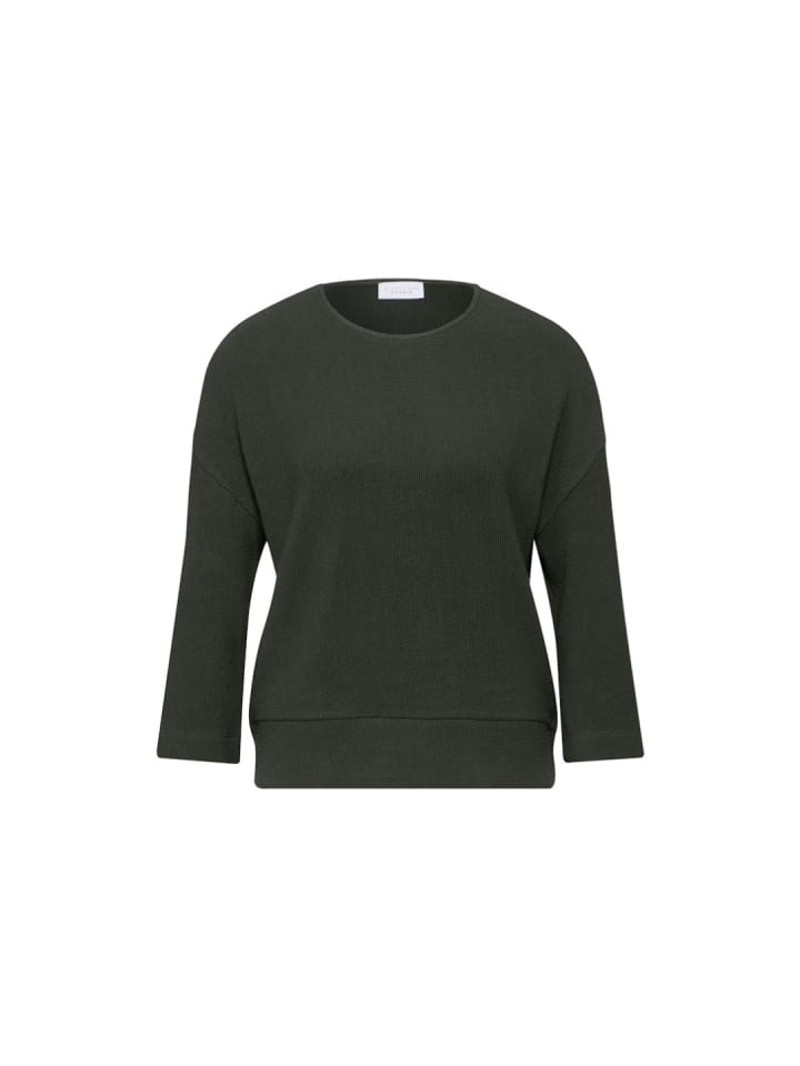 Langarmshirt in oil green