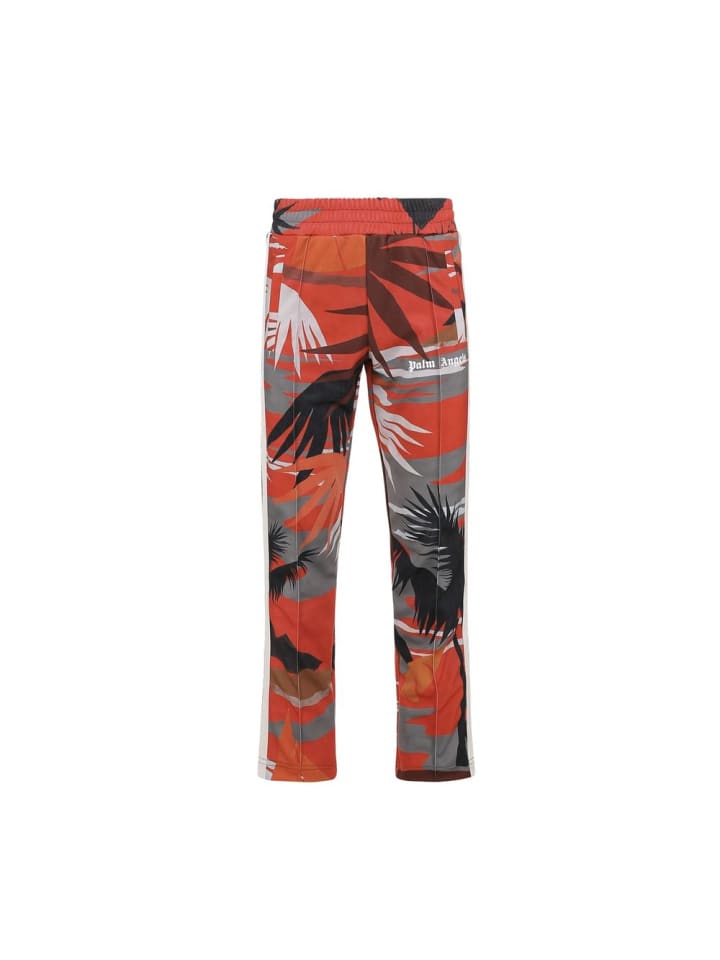 Mehrfarbig Rot Polyester Athletik Hose