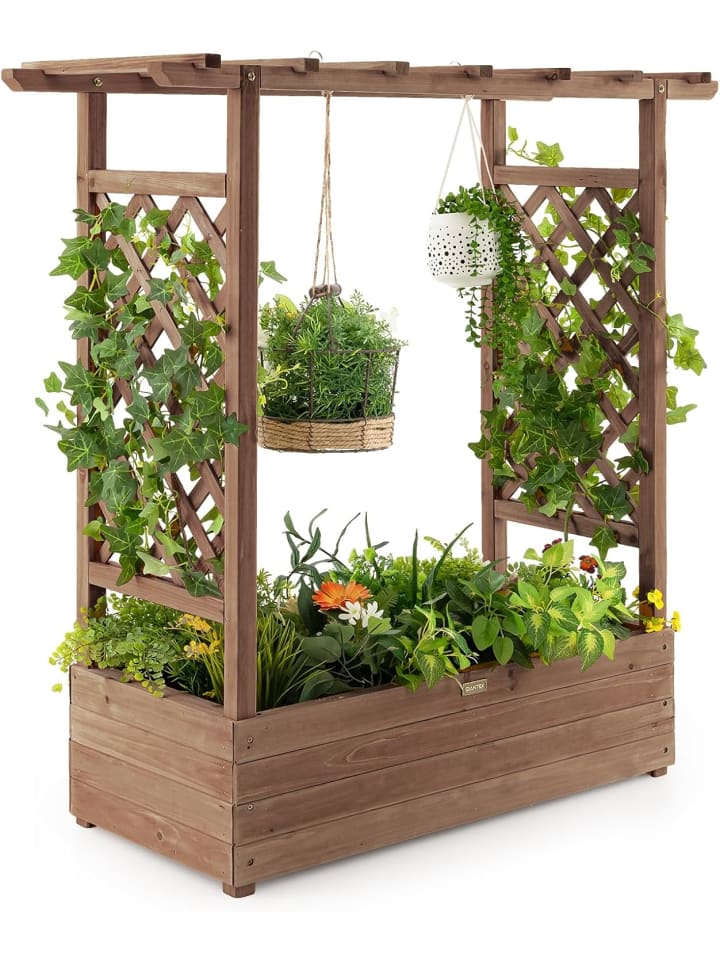 Blumenkasten-Pflanzleiter in Braun