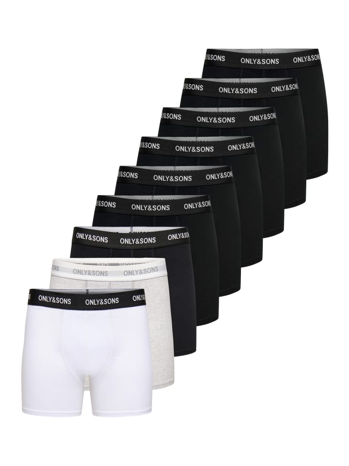Retro Short / Pant Basic in Schwarz / grau