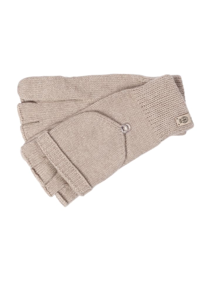 Kapuzenstrickhandschuh in Champagner