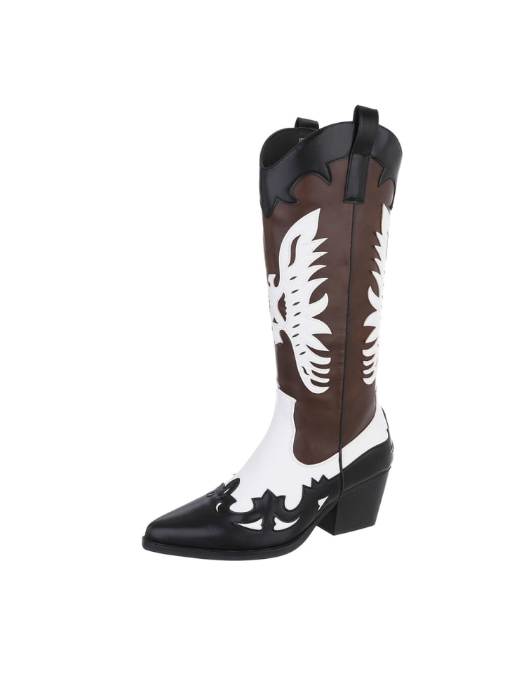 Stiefel in Schwarz und Weiß