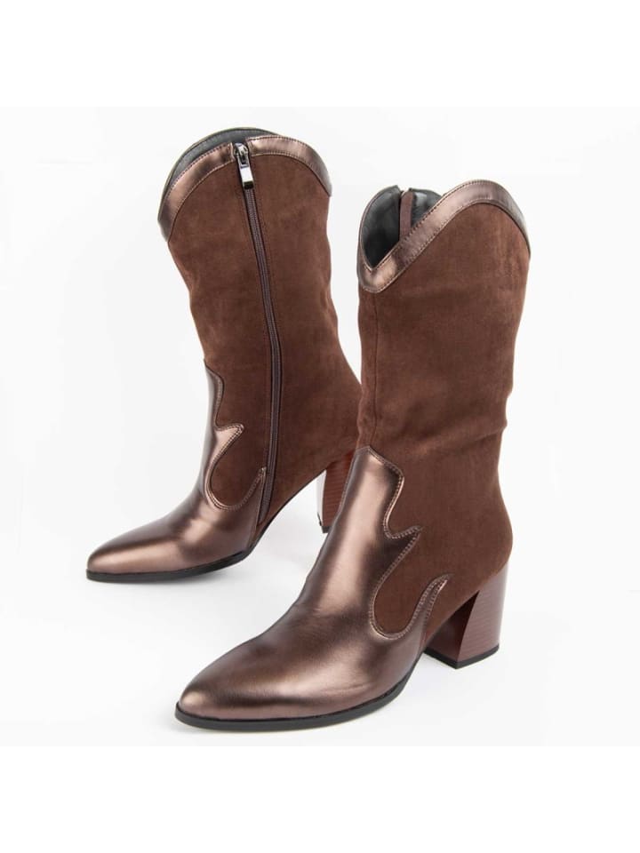 Stiefelette mit Absatz, Tejan8 in Braun