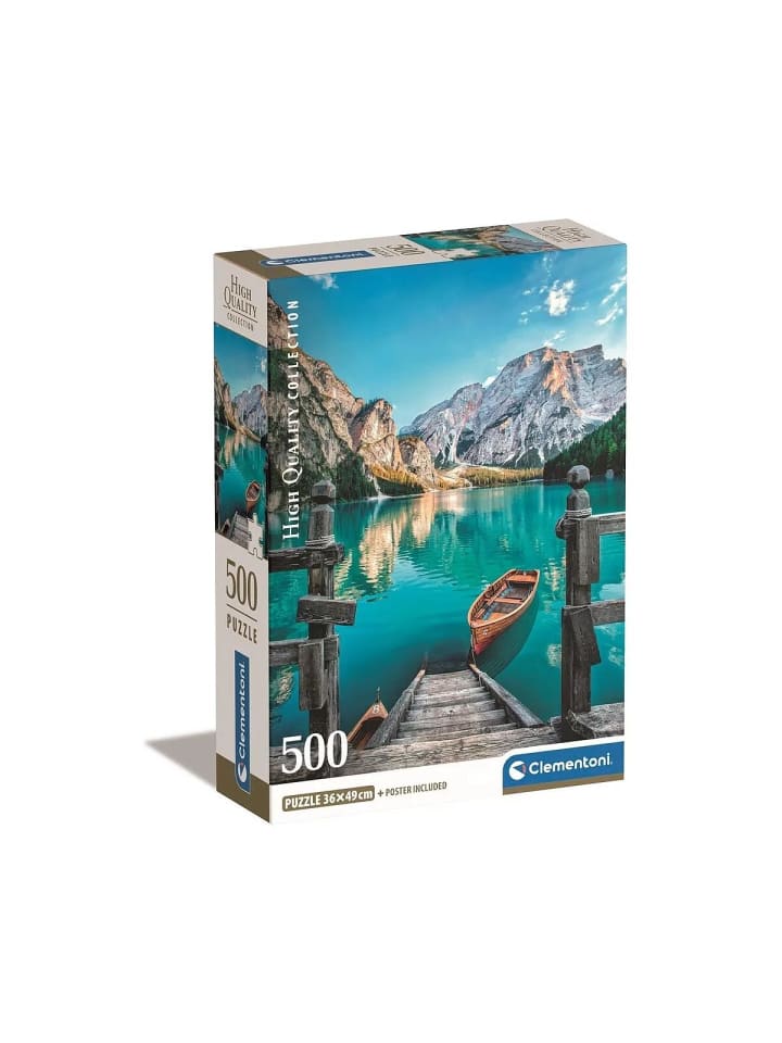 Städte Braies Lake Italien 500-teiliges Puzzle Clementoni
