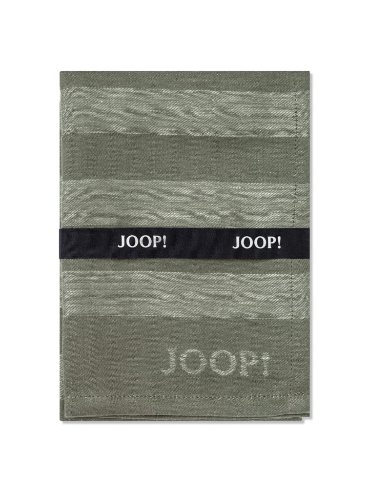 JOOP! Geschirrtücher Cuisine Stripes 1701 Oliv - 44 in Oliv - 44