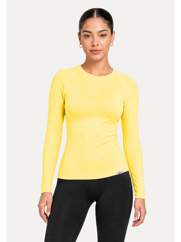 Longsleeve Seamless Lyana in Gelb
