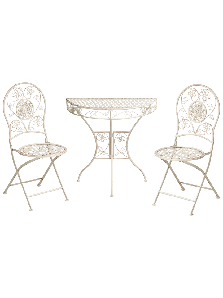 3-tlg Bistro Set YAVIZA in Beige
