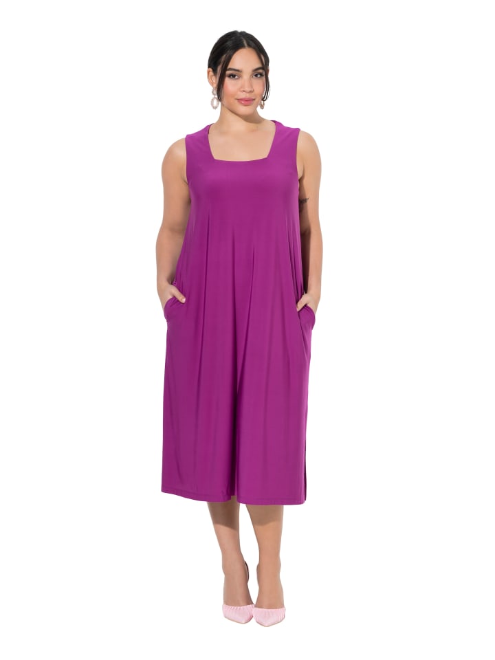 Midikleid in orchidee